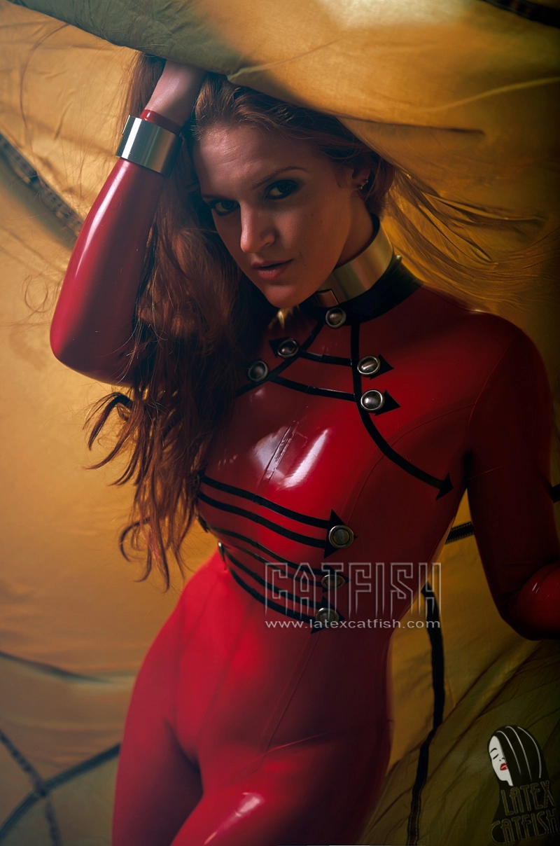 Show Me The Way Latex Uniform Style Catsuit