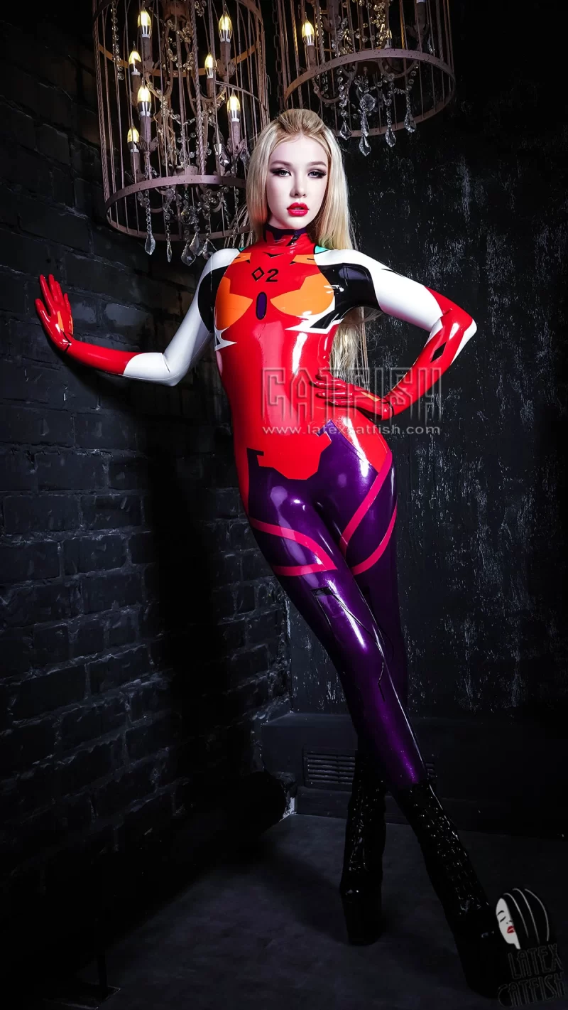 Zero Two Darling Latex Catsuit With Feet & Gloves
