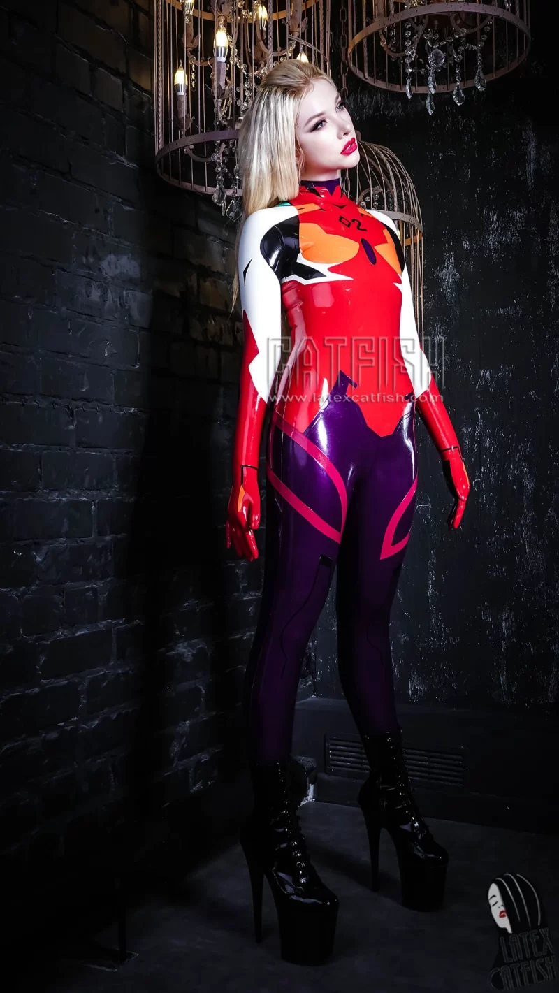 Zero Two Darling Latex Catsuit With Feet & Gloves